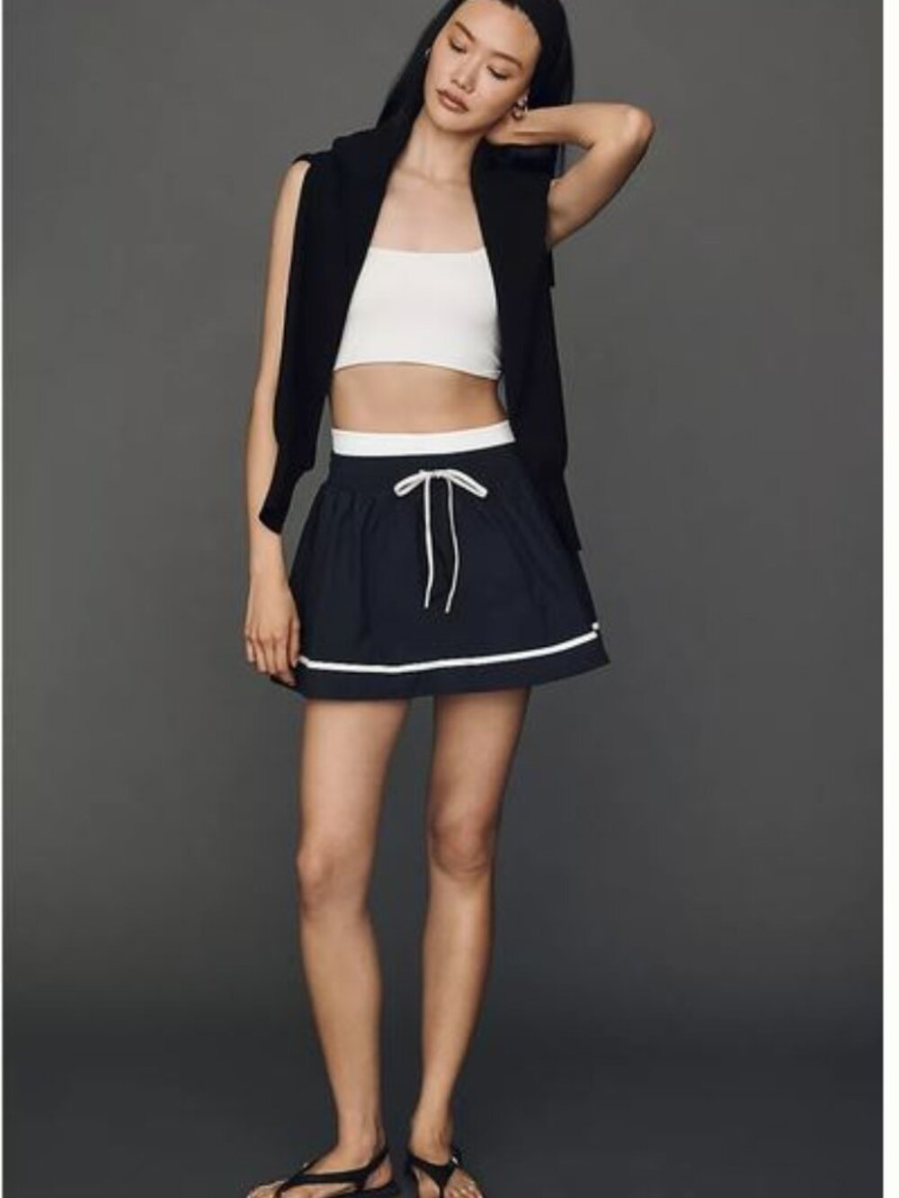 Daily Practice Drawstring Skort - Picture 2 of 4